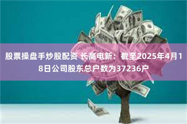 股票操盘手炒股配资 长高电新：截至2025年4月18日公司股东总户数为37236户