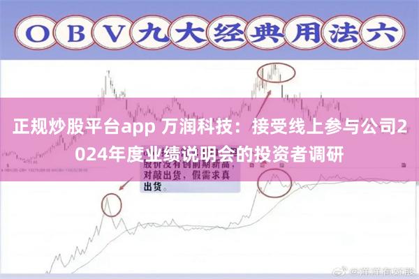 正规炒股平台app 万润科技：接受线上参与公司2024年度业绩说明会的投资者调研