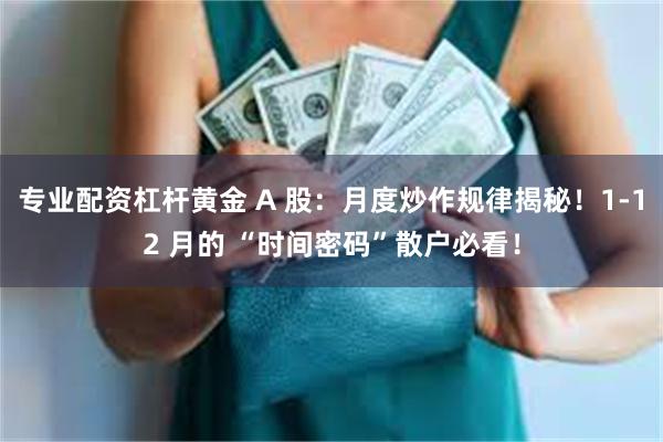 专业配资杠杆黄金 A 股：月度炒作规律揭秘！1-12 月的 “时间密码”散户必看！